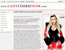 Tablet Screenshot of ladycherienoir.com
